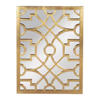 Зеркало Glasar Джайпур зотолистое 80x3x60 см