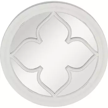 Зеркало Glasar круглое белое 60x4x60 см