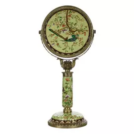 Зеркало Glasar с фарфоровям основанием и бронзовой окантовкой 61см