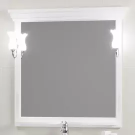 Зеркало Opadiris Риспекто белое 101х104 см