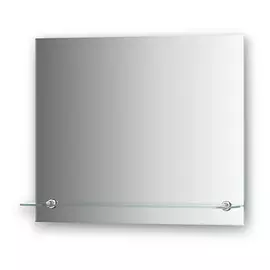 Зеркало Evoform с фацетом и полочкой 60х50 см