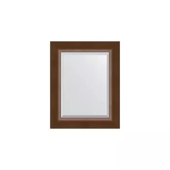 Зеркало с фацетом в багетной раме Evoform орех 65 мм 42х52 см