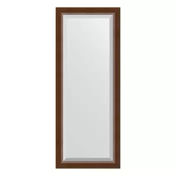 Зеркало с фацетом в багетной раме Evoform орех 65 мм 57х142 см