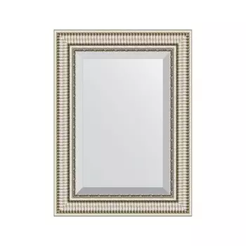 Зеркало с фацетом в багетной раме Evoform серебряный акведук 93 мм 57х77 см