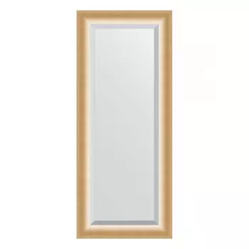 Зеркало с фацетом в багетной раме Evoform травленое золото 87 мм 61х146 см