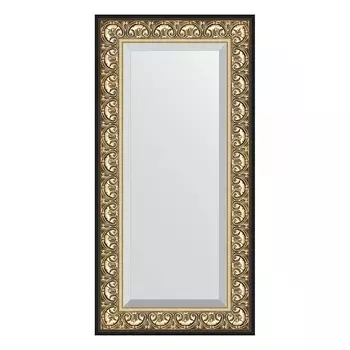 Зеркало с фацетом в багетной раме Evoform барокко золото 106 мм 60х120 см