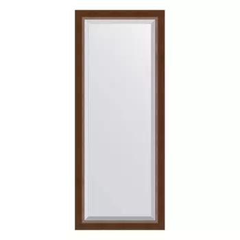 Зеркало с фацетом в багетной раме Evoform орех 65 мм 62х152 см