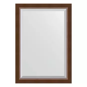 Зеркало с фацетом в багетной раме Evoform орех 65 мм 72х102 см