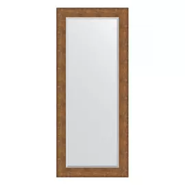 Зеркало с фацетом в багетной раме Evoform медная кольчуга 88 мм 67x157 см