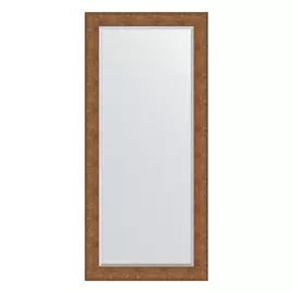 Зеркало с фацетом в багетной раме Evoform медная кольчуга 88 мм 77x167 см