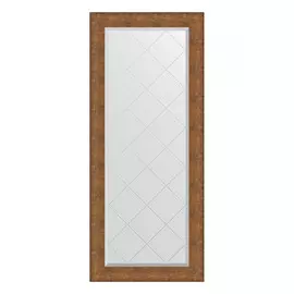 Зеркало с гравировкой в багетной раме Evoform медная кольчуга 88 мм 67x157 см