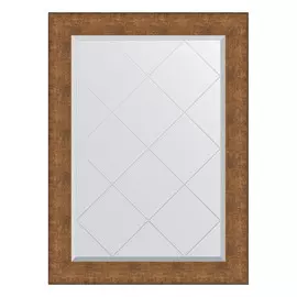 Зеркало с гравировкой в багетной раме Evoform медная кольчуга 88 мм 77x104 см