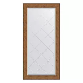 Зеркало с гравировкой в багетной раме Evoform медная кольчуга 88 мм 77x159 см