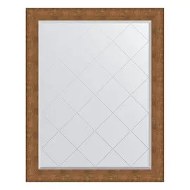 Зеркало с гравировкой в багетной раме Evoform медная кольчуга 88 мм 97x122 см