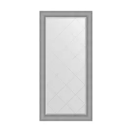 Зеркало с гравировкой в багетной раме Evoform серебряная кольчуга 88 мм 77x159 см