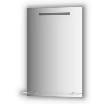 Зеркало Evoform с полочкой 50 см со встроенным LED-светильником 3 W 50x75 см