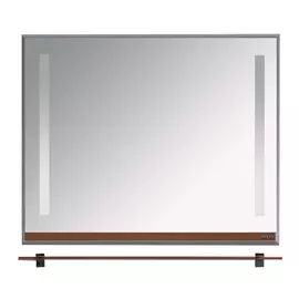 Зеркало с полочкой Джулия 105 коричневое Мисти