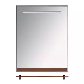 Зеркало с полочкой Джулия 65 коричневое Мисти