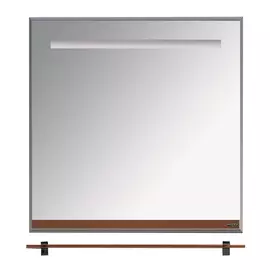 Зеркало с полочкой Джулия 75 коричневое Мисти