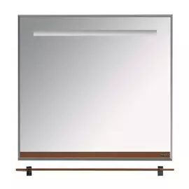 Зеркало с полочкой Джулия 85 коричневое Мисти