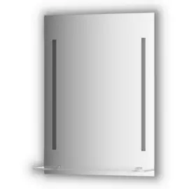 Зеркало Evoform с полочкой 55 см с 2-мя встроенными LED-светильниками 11 W 55x75 см