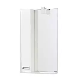 Зеркало-шкаф Акватон бекка 50 белый/дуб сомерсет