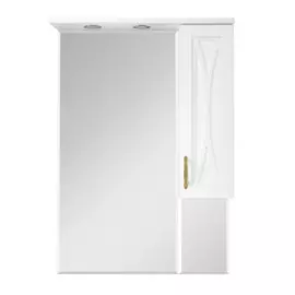 Зеркало-шкаф правый (свет) Мисти Амбра - 60