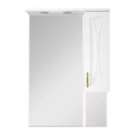 Зеркало-шкаф правый (свет) Мисти Амбра - 70