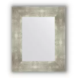 Зеркало в багетной раме Evoform алюминий 90 мм 46х56 см