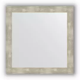Зеркало в багетной раме Evoform алюминий 61 мм 64х64 см