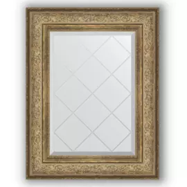 Зеркало с гравировкой в багетной раме Evoform виньетка античная бронза 109 мм 60x78 см