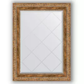 Зеркало с гравировкой в багетной раме Evoform виньетка античная бронза 85 мм 65x87 см