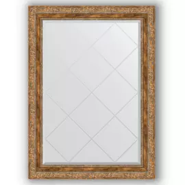 Зеркало с гравировкой в багетной раме Evoform виньетка античная бронза 85 мм 75x102 см