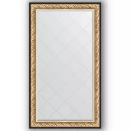 Зеркало с гравировкой в багетной раме Evoform барокко золото 106 мм 100x175 см