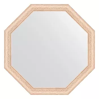 Зеркало в багетной раме Evoform беленый дуб 57 мм 70,8х70,8 см