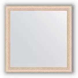 Зеркало в багетной раме Evoform беленый дуб 57 мм 74х74 см