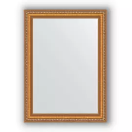 Зеркало в багетной раме Evoform золотые бусы на бронзе 60 мм 55х75 см