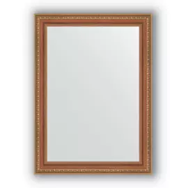 Зеркало в багетной раме Evoform бронзовые бусы на дереве 60 мм 55х75 см