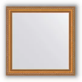 Зеркало в багетной раме Evoform золотые бусы на бронзе 60 мм 65х65 см