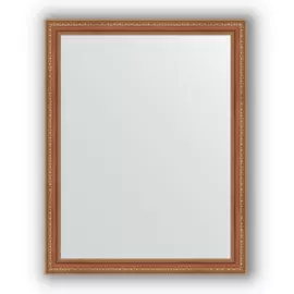 Зеркало в багетной раме Evoform бронзовые бусы на дереве 60 мм 75х95 см