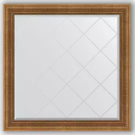 Зеркало с гравировкой в багетной раме Evoform бронзовый акведук 93 мм 107x107 см