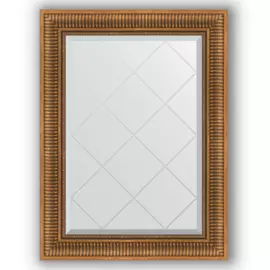 Зеркало с гравировкой в багетной раме Evoform бронзовый акведук 93 мм 67x90 см