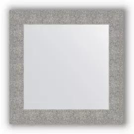 Зеркало в багетной раме Evoform чеканка серебряная 90 мм 70х70 см