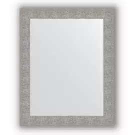 Зеркало в багетной раме Evoform чеканка серебряная 90 мм 80х100 см