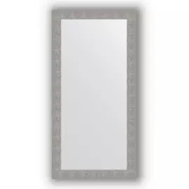 Зеркало в багетной раме Evoform чеканка серебряная 90 мм 80х160 см