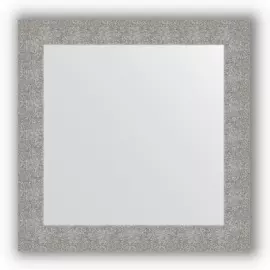 Зеркало в багетной раме Evoform чеканка серебряная 90 мм 80х80 см