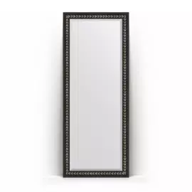 Зеркало напольное с фацетом в багетной раме Evoform черный ардеко 81 мм 80x199 см