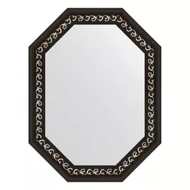 Зеркало в багетной раме Evoform черный ардеко 81 мм 64x84 см