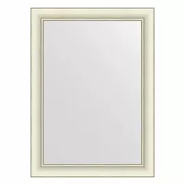 Зеркало в багетной раме Evoform белый с серебром 60 мм 54х74 см