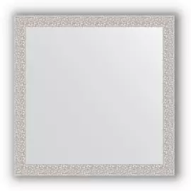 Зеркало в багетной раме Evoform мозаика хром 46 мм 61х61 см